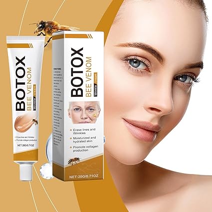 OUHOE Bee Venom Botox Wrinkle Cream — Natural Face Lifting & Anti-Aging Firming Cream | Erase Fine Lines | 20g    كريم OUHOE بوتوكس سم النحل لمكافحة التجاعيد — رفع طبيعي للوجه وشد البشرة | يمحو الخطوط الدقيقة | 20 جرام