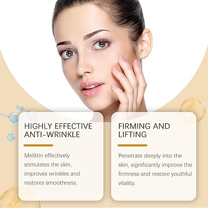 OUHOE Bee Venom Botox Wrinkle Cream — Natural Face Lifting & Anti-Aging Firming Cream | Erase Fine Lines | 20g    كريم OUHOE بوتوكس سم النحل لمكافحة التجاعيد — رفع طبيعي للوجه وشد البشرة | يمحو الخطوط الدقيقة | 20 جرام