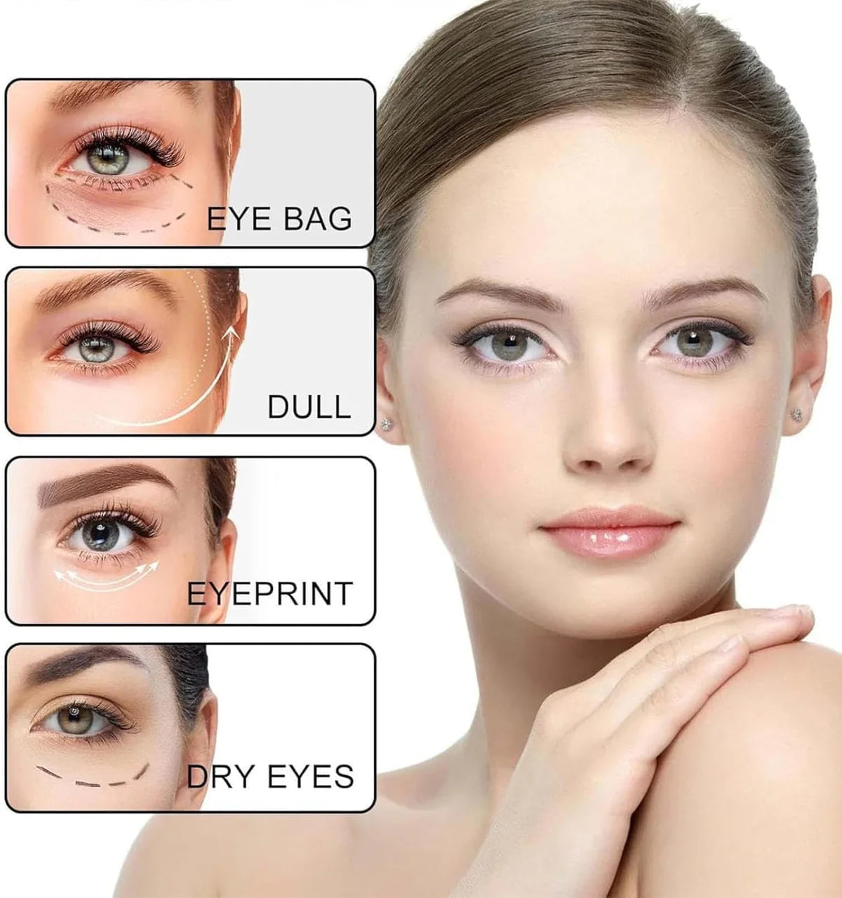 Time Eraser Under Eye Serum — Instantly Fades Dark Circles, Puffiness & Fine Lines | Anti-Aging Roll-On | 1سيروم تايم إيريزر لمنطقة العين — يُخفي الهالات الداكنة والانتفاخ وخطوط التعبير فوراً | رول-أون مضاد للشيخوخة | 10 مل0ml