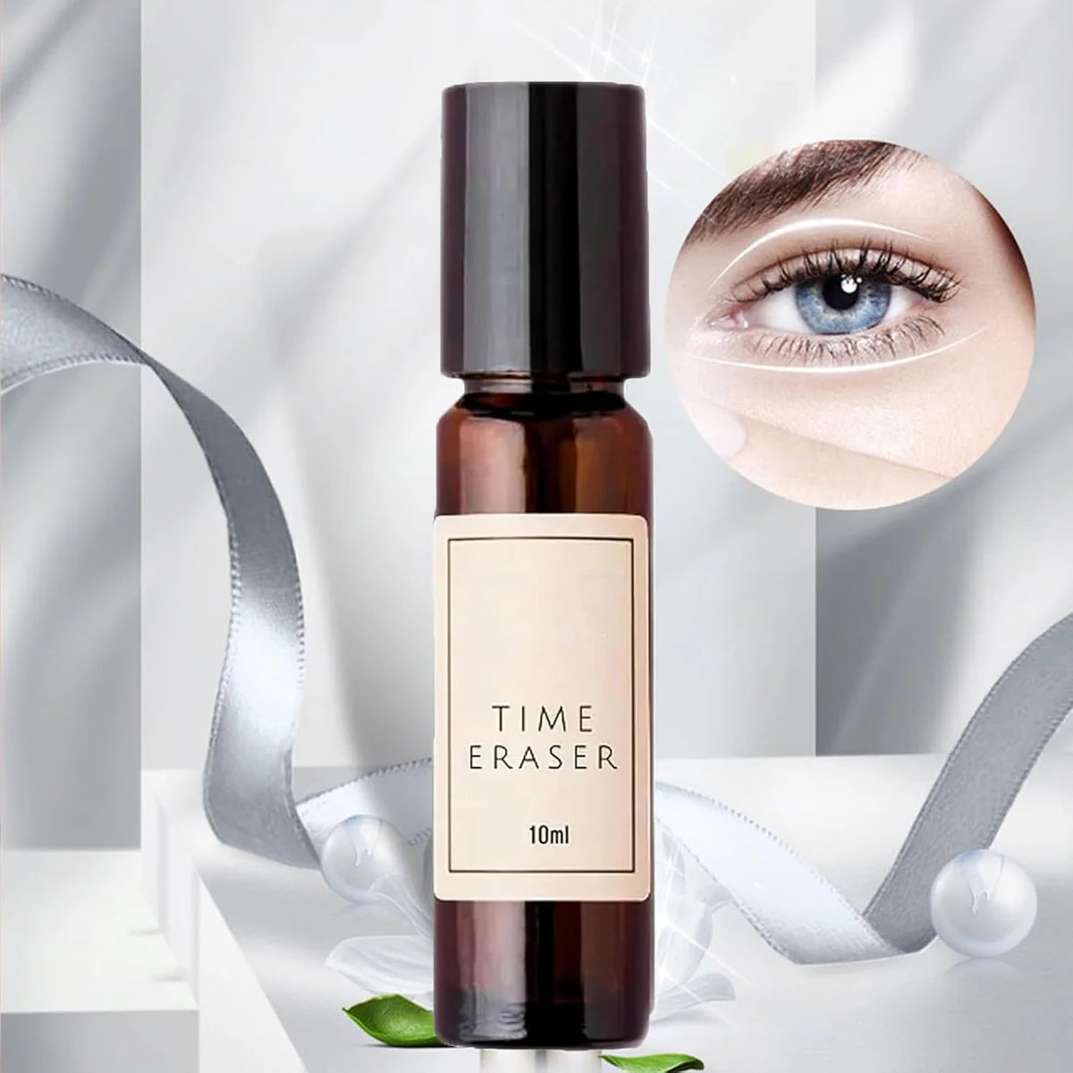 Time Eraser Under Eye Serum — Instantly Fades Dark Circles, Puffiness & Fine Lines | Anti-Aging Roll-On | 1سيروم تايم إيريزر لمنطقة العين — يُخفي الهالات الداكنة والانتفاخ وخطوط التعبير فوراً | رول-أون مضاد للشيخوخة | 10 مل0ml